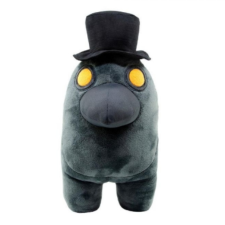 Flair Toys Among Us fekete 25cm-es plüss figura kalappal plüssfigura