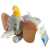 FlairToys Disney klasszikusok : Fekvő Dumbo plüssfigura hanggal 20 cm