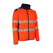 FLAKE FLUO NARANCS/SÖTÉTKÉK THERMO DZSEKI_2XL láthatósági ruházat
