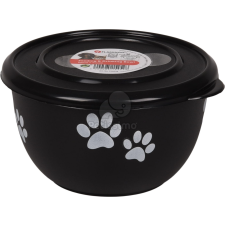  Flamingo Bella Kena fémtál tetővel kutyáknak - fekete 800 ml kutyatál