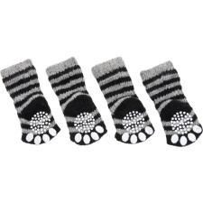 Flamingo Blackgrey Calzine 4db csúszásmentesített kutyazokni Small (15225) kutyaruha