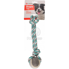 Flamingo Flamingo Jim Pull Rope kötél teniszlabdával - menta S játék kutyáknak
