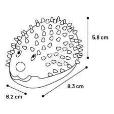  Flamingo Stako gumisündisznó kutyajáték - több színben 1 db - S játék kutyáknak