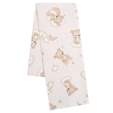 Flanel pelenka nyomtatott mintával New Baby maci bézs mosható pelenka