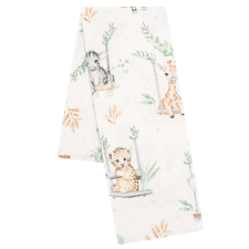 Flanel pelenka nyomtatott mintával New Baby ZOO bézs mosható pelenka