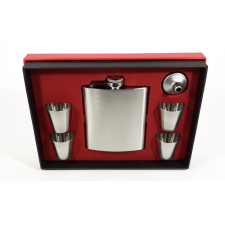  Flaska 4 pohárral dobozban dekorációs kellék