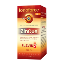 Flavin7 ZinQue Ionoforce étrend kiegészítő 100 ml vitamin és táplálékkiegészítő