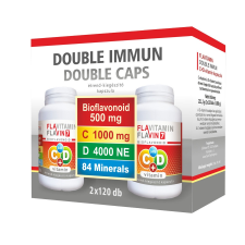 Flavitamin Double Immun C+D vitamin 2x120 kapszula vitamin és táplálékkiegészítő