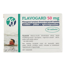 FLAVOGARD 50 MG TABLETTA gyógyhatású készítmény