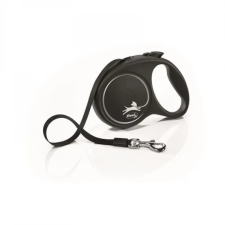  Flexi Black Design szalagos automata póráz M 5m 25kg-ig nyakörv, póráz, hám kutyáknak