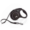 Flexi Classic szalagpóráz - L, 50 kg-ig, 5 m, fekete