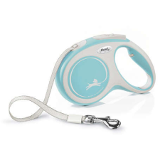 Flexi Comfort szalagpóráz - XS, 12 kg-ig, 3 m, világoskék nyakörv, póráz, hám kutyáknak