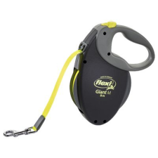  Flexi Giant M Szalagos 8m 25kg-ig Fekete-Neonsárga nyakörv, póráz, hám kutyáknak