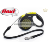  Flexi M Cord 5M 20Kg Yellow Design Sárga Zsinóros Automata Póráz - (025611)