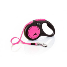 Flexi New Neon "S" pink - szalagos automata póráz (5m) nyakörv, póráz, hám kutyáknak