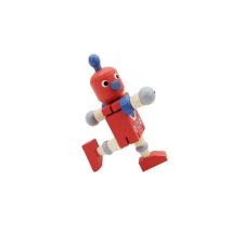  Flexibilis robot piros színben játékfigura