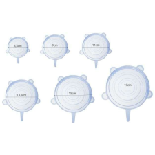  Flexibilis szilikon fedők - 6db (BBKM) konyhai eszköz