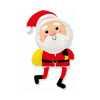 Flexmetal Mikulás fólia lufi - 61 cm