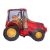 Flexmetal Traktor fólia lufi, piros - 35 cm