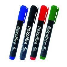 FLEXOFFICE Alkoholos Filc FlexOffice kerek fekete 1-3mm (F0-PM03) filctoll, marker
