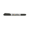  FLEXOFFICE Alkoholos marker, 0,4/1,0 mm, kúpos, kétvégű, FLEXOFFICE "PM01", fekete