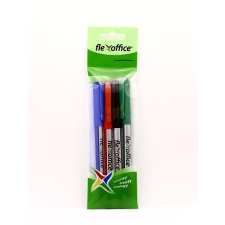 FLEXOFFICE Tűfilc készlet, 0,3 mm,  "FL01", 4 különböző szín filctoll, marker