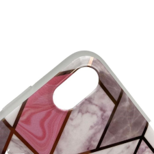 Flippy Apple iPhone X / XS Soft IMD TPU márvány geometriai tok fehér tok és táska