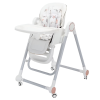 Flippy Asztali szék csecsemőknek és gyerekeknek, Flippy, kivehető tálca és huzat, többfunkciós, stabil, biztonsági öv, állítható magasságú, puha állítható háttámla, hintaszék, 6 hónapos kortól, fehé