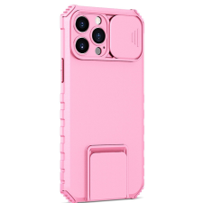 Flippy Defender iPhone 13 Stand telefontok, Flippy, Rózsaszín, Ütésálló, Csúszó kamera védelem tok és táska