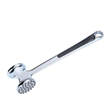 Flippy húskalapács, cink ötvözet, csúszásmentes fogantyú, két vége, 22 cm, ezüst konyhai eszköz