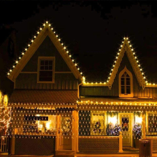 Flippy Karácsonyi Fényfüggöny - Háló, 28m x 1m, 1200 LED, Meleg Fehér karácsonyi dekoráció