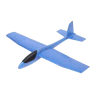 Flippy KeepHome Glider Repülőgép, Polisztirol, Hossza 84 cm, Szabadidős játék, Stunts, Kék