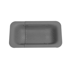 Flippy Konyhai mosogató lefolyó kosár, KeepHome, műanyag, teleszkópos, 36x20x5 cm, szürke konyhai eszköz