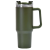 Flippy Műanyag termosz bögre, KeepHome, hideg és meleg italokhoz, fogantyúval, 9,9x9,9x27 cm, Army Green
