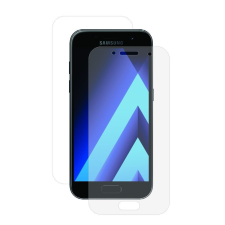 Flippy Samsung Galaxy A3 2017 átlátszó elülső-hátsó műanyag fólia mobiltelefon kellék