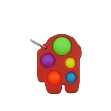 Flippy stressz játék - Fidget játék, Simple Dimple, köztünk, piros kulcstartó