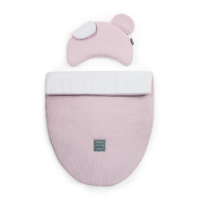 Floo For Baby Babakocsiba/kiságyba macis takaró és párna szett &#8211; mályva babaágynemű, babapléd