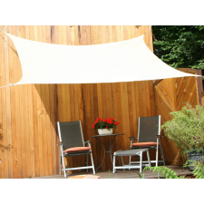Floracord HDPE négyszögletű napvitorla fehér 250 cm x 300 cm kerti bútor