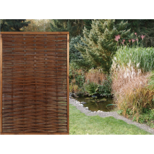  Florenz belátásgátló kerítéselem barna 180 cm x 120 cm kerti bútor