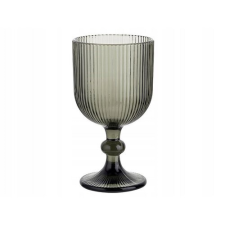 FLORINA Vacanza pohár talppal 370 ml, szürke bögrék, csészék