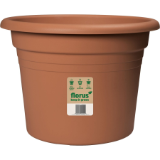 Florus Mediterran Cilindro virágcserép 20 cm Terra kerti dekoráció