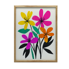 FLOWER HARMONY FALI PLAKÁT 70x100 CM KERET NÉLKÜL MATT PAPÍR grafika, keretezett kép