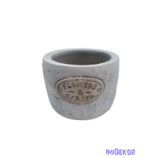  Flowers&amp;Garden cement kaspó dekorációs kellék