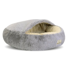 Fluffy minky fekhely 60cm világosszürke szállítóbox, fekhely kutyáknak