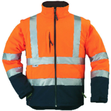  FLUO DZSEKI NARANCS/KÉK_XL láthatósági ruházat