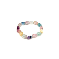 Fluorit pebble karkötő 7x12mm karkötő