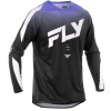 FLY RACING Evolution motokrossz mez fekete-fehér-lila