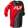 FLY RACING F-16 gyerek motokrossz mez fekete-piros-fehér