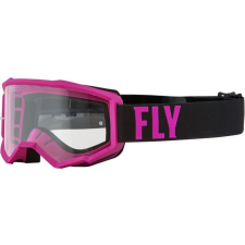 Fly RACING Focus síszemüveg rózsaszín/fekete - átlátszó lencse