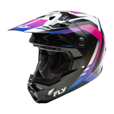 FLY RACING Formula CP motocross sisak fehér-fekete-lila bukósisak